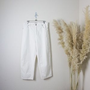 Polder St. Ct white high rise wide leg pants